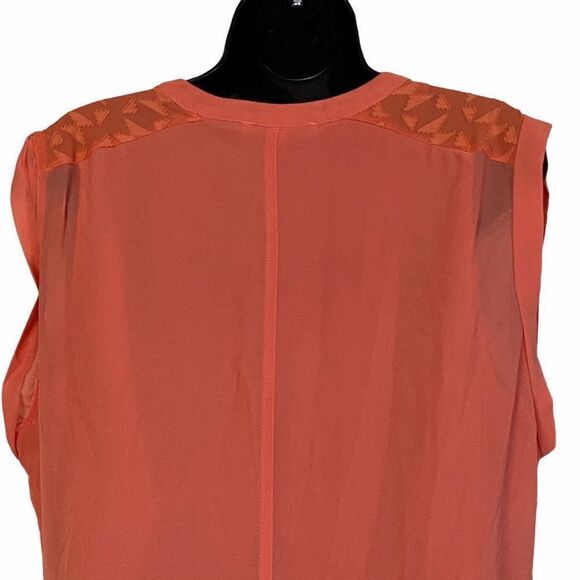 Miss Me Orange Tribal Embroidered Button Down Mini Shirt Dress Sz L - Picture 8 of 12